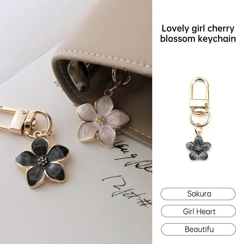 aidderse.th สาวน่ารักหัวใจ Sakura Key Chain หูฟังป้องกันกรณีจี้กระเป๋าจี้ Best Friend Gift-