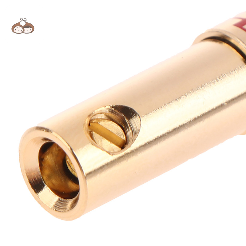 Bef 2 ชิ้นทองแดงชุบทองข้ามกล้วยลําโพงปลั๊กอะแดปเตอร์ตัวเชื่อมต่อกล้วยเสียงสําหรับลําโพงเครื่องขยายเสียงลวด TH - รูปที่ 6