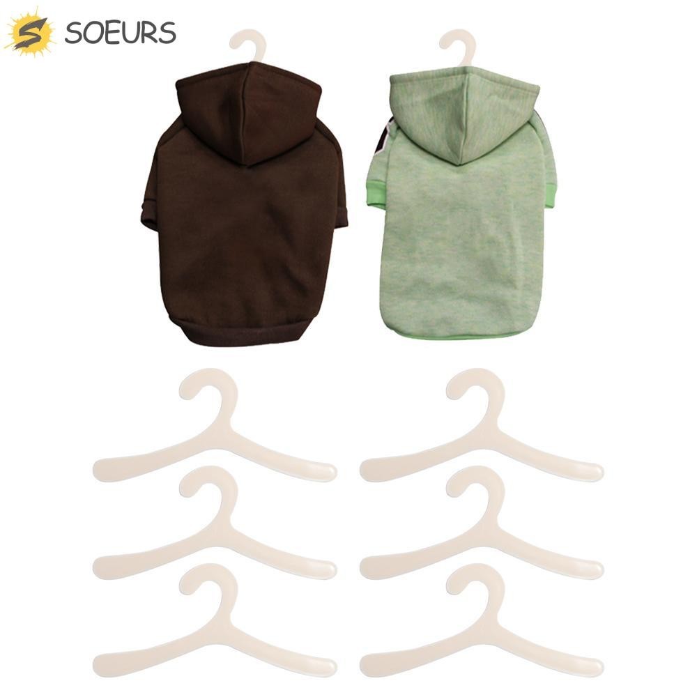 ซูเรส ไม้แขวนสัตว์เลี้ยง,ไม้แขวนเสื้อแมวพลาสติกสีเบจ,ชั้นเก็บของเสื้อผ้าที่ใช้งานได้จริงลูกสุนัขและแมว