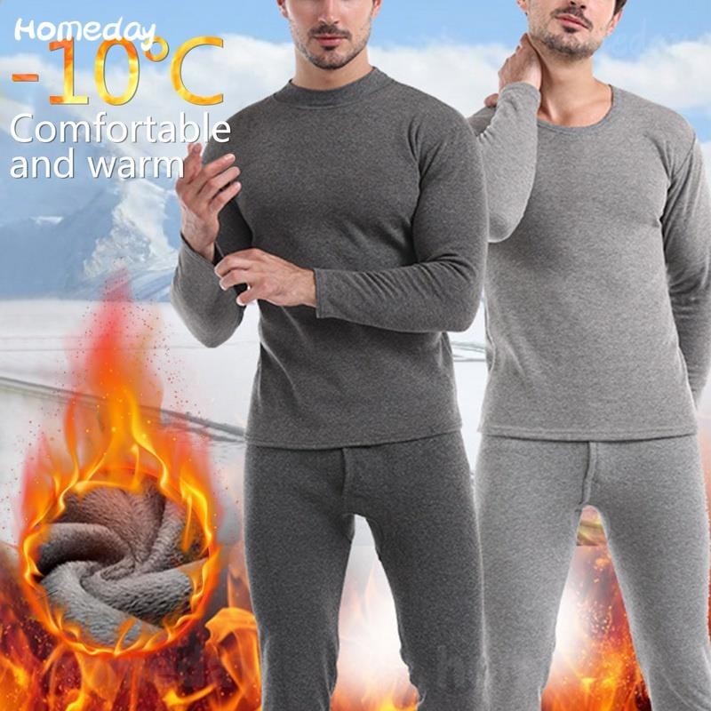 ชุดลองจอนบุขน Long John ฮีทเทค Heat tech แบบหนา -15 องศา เนื้อผ้านุ่มใส่สบายระดับพรีเมี่ยม ทั้งชุดเสื้อ+กางเกง ชาย หญิง