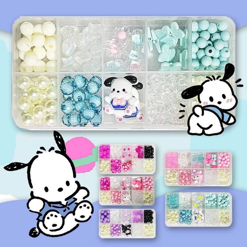 ประดับด้วยลูกปัดมือ DIY ชุดลูกปัด ร้อยลูกปัด diy Sanrio ชุดร้อยลูกปัด เครื่องประดับDIY ชุดหัดร้อยลูกปัด - รูปที่ 4