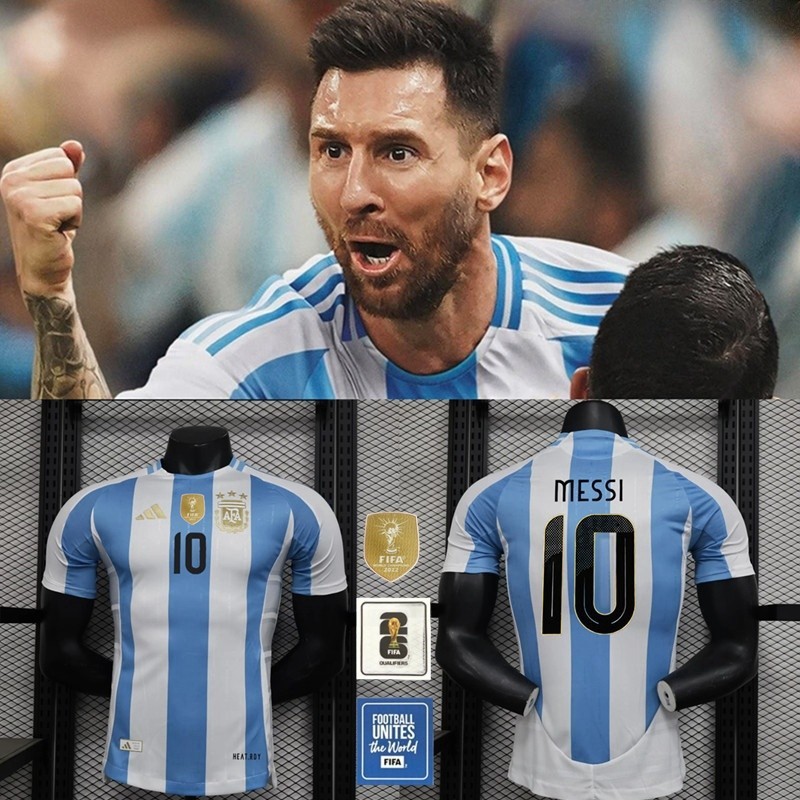 24/25 Argentina Home Football Jersey Messi Jersey Fans & Player Issue