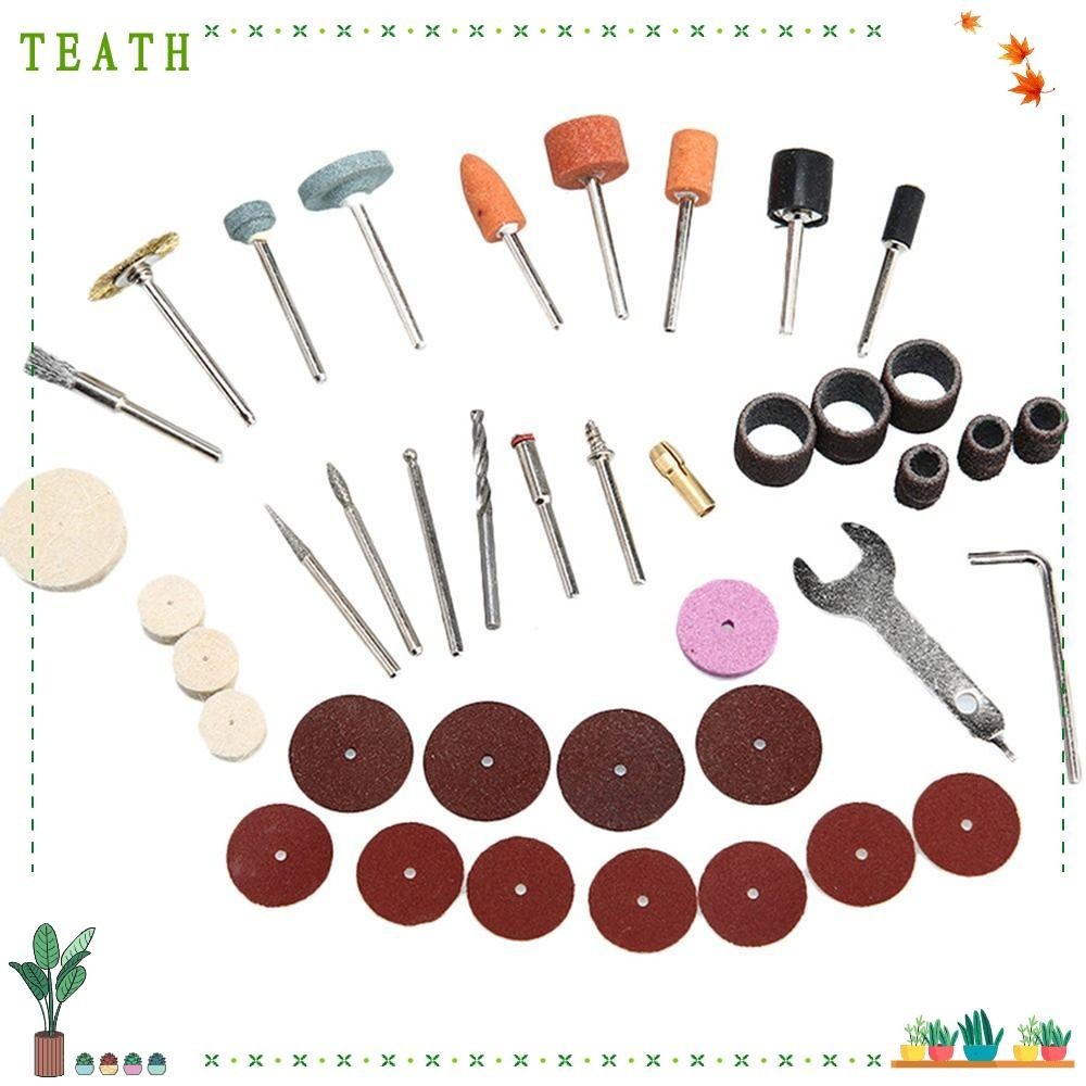 Teath 40 ชิ้น/เซ็ตเครื่องมือโรตารี่ไฟฟ้าหลายเครื่องมือขัด Derusting Buffing ล้อชุดหัวเจียร