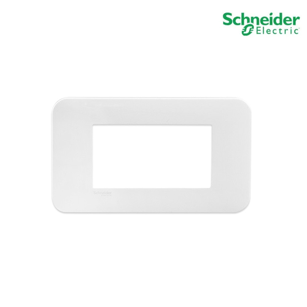 Schneider ฝาครอบ พร้อมตะแกรงพลาสติก ขนาด 3 ช่อง สีขาว รุ่น S-Flexi  รหัส FG1053H_WE