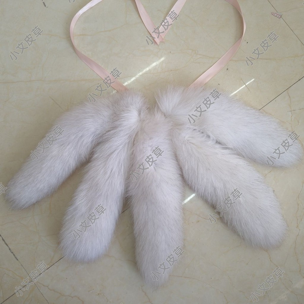 อุปกรณ์ประกอบฉากอนิเมะใหม่จิ้งจอกเก้าหาง Daji cos กันยายนอุปกรณ์เสริมเอวหางจิ้งจอกจริงรุ่นอัพเกรดถอดออกได้