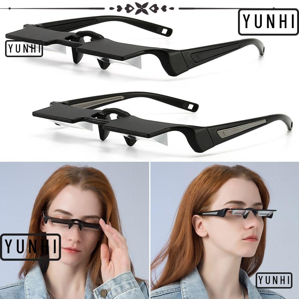 Yunhi แว่นตาหักเหของขี้เกียจ, แว่นตาป้องกันดวงตาพีซี, ทีวีกระจกอ่านหนังสือน้ําหนักเบาพิเศษป้องกันความเมื่อยล้า