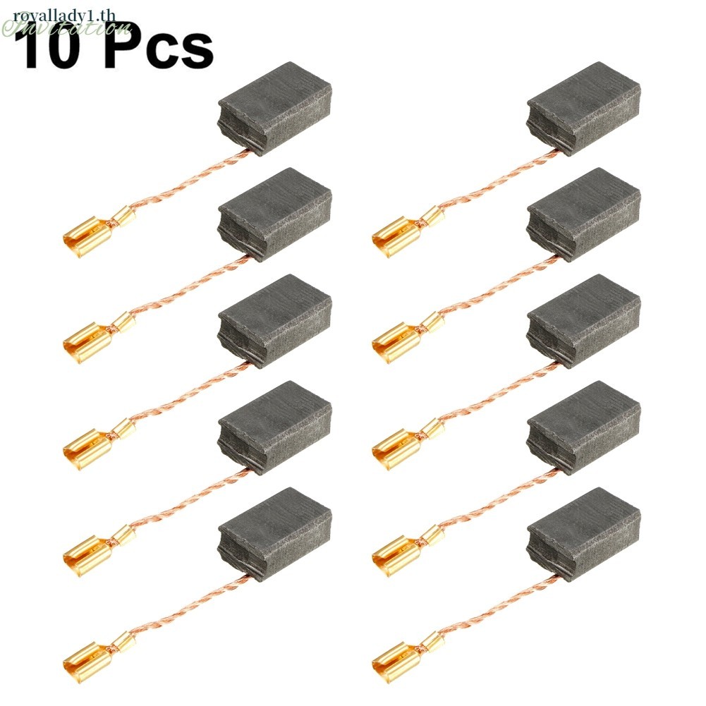 [ในสต็อก] แปรงคาร์บอน 10 ชิ้นสําหรับมอเตอร์ไฟฟ้า 14 มม. x 9 x 6 มม. อะไหล่ทดแทน