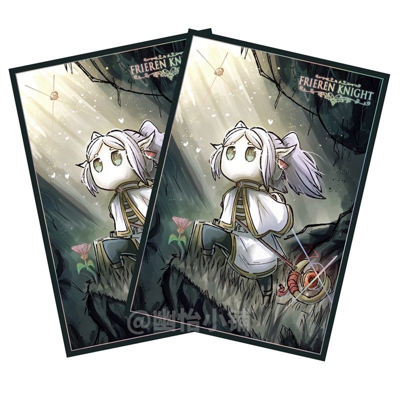 Yu-Gi-Oh! ปลอกการ์ด Hollow Knight Fluerian Card Sleeve YGO Deck Protection Sleeve Laser Girl Sleeve DIY 63x90mm