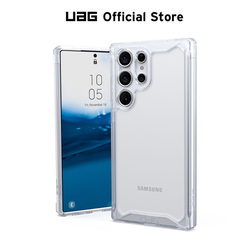 Uag Plyo คริสตัลสําหรับ Amsung Galaxy S24 Ultra S23 S22 S21 S20 S10 5G หมายเหตุ 20 Ultra หมายเหตุ 10 Plus Note8 Note9 ทนทาน Slim โปร่งใสฝาครอบป้องกัน