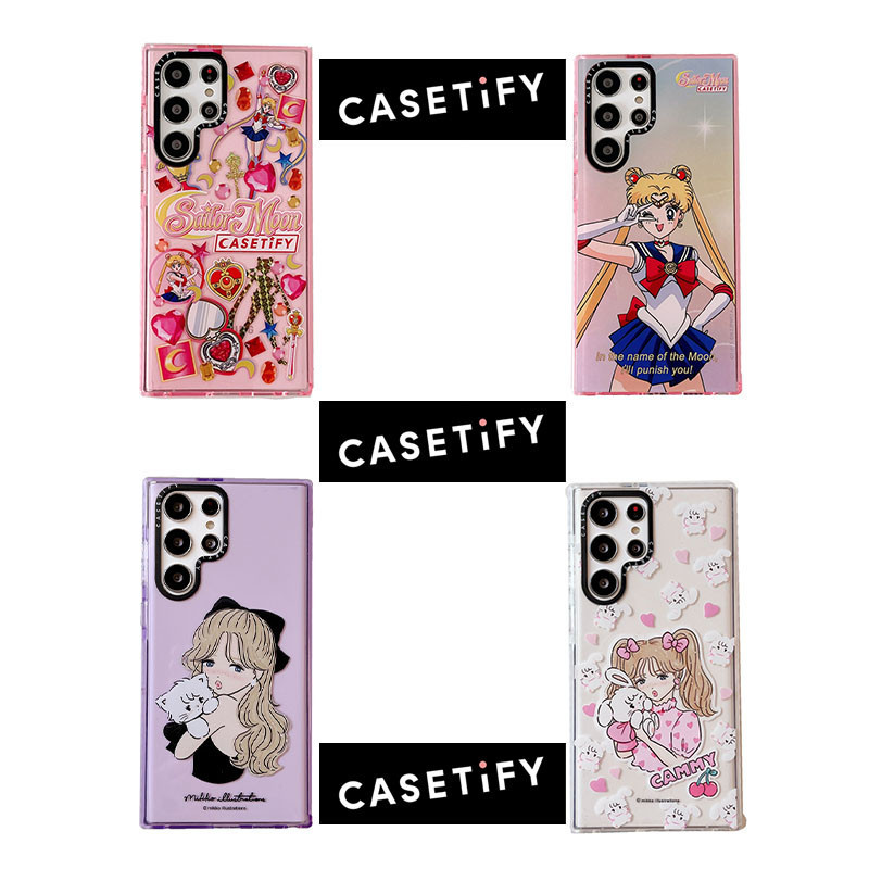 SAMSUNG Casetifysailor MoonSamsung Galaxy S24 Ultra S23 Plus S22 S21 Ultraเคสโทรศัพท์TPUยอดนิยมกันกระแทกนุ่มฝาครอบป้องกัน