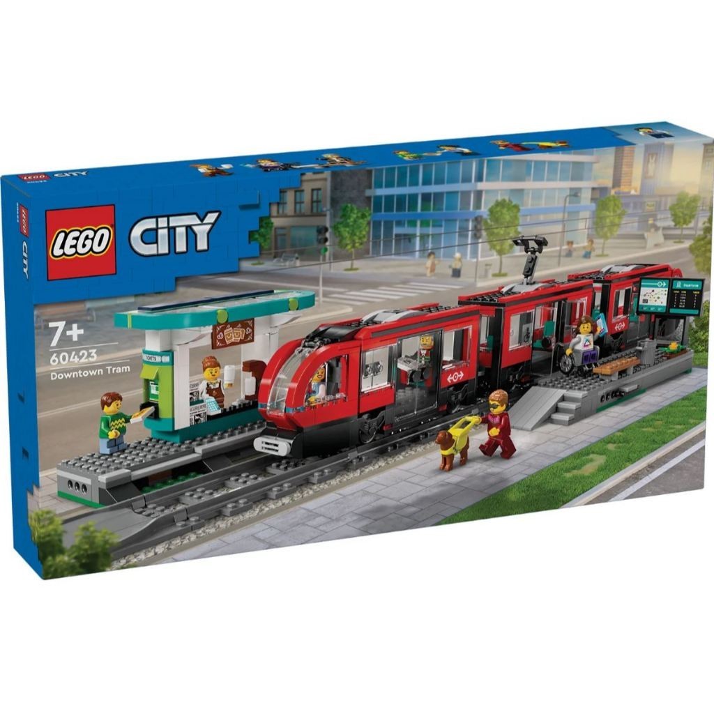 LEGO® City 60423 Downtown Tram and Station เลโก้ ของใหม่ ของแท้ 100%