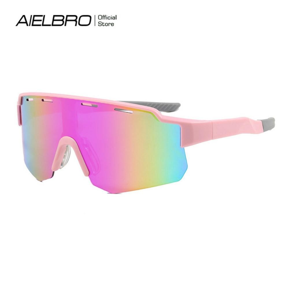 Aielbro 2025 แว่นกันแดดเลนส์กันแสงสะท้อน สําหรับขี่และปั่นจักรยาน MTB