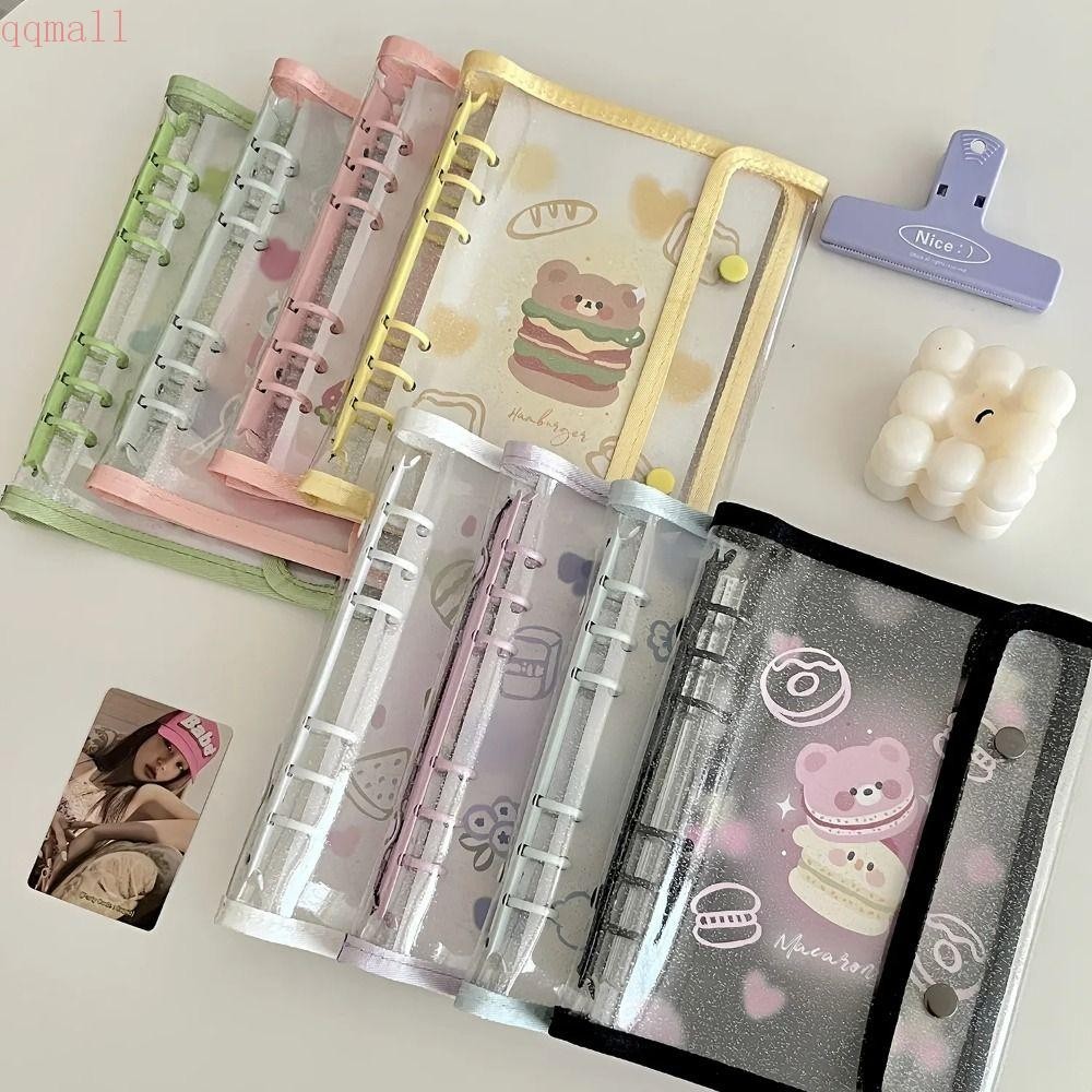 Qqmall A6 Binder Photocard Holder, PVC Journal Notebook Photocards สมุดภาพ, อัลบั้มรูปไอดอลเปลี่ยนการ์ด Binders Creative Photo Booth กรอบสาวของขวัญ