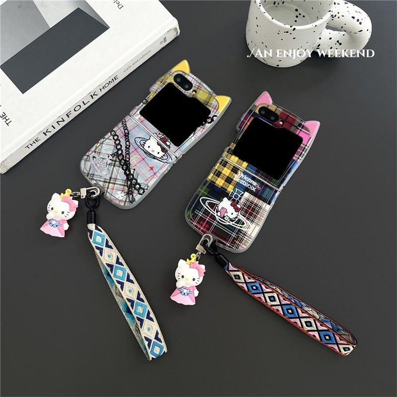 เหมาะสําหรับ Samsung Samsung Galaxy Z Flip6 Flip5 เคสโทรศัพท์หน้าจอพับ Z Flip4 Z Flip3 แฟชั่นที่ไม่ซ