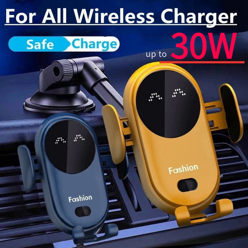 30W wireless car phone charger สําหรับ iPhone 15 14 13 12pro Max 11 11pro X XR xsmax 8 7 Plus