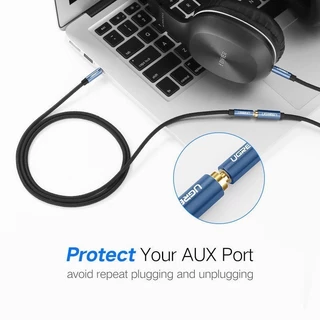 UGREEN รุ่น AV118 สายAUX สายเพิ่มความยาว 3.5mm Male to Female Gold Plated สายยาว 0.5-3m