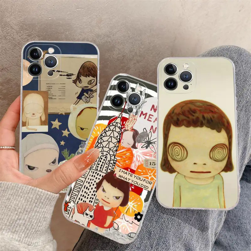 TK-1 Y-Yoshitomo สาว NaraS เคสโทรศัพท์สําหรับ iPhone 17,15 14 11 12 13 Mini Pro XS Max 6 7 8 Plus X 
