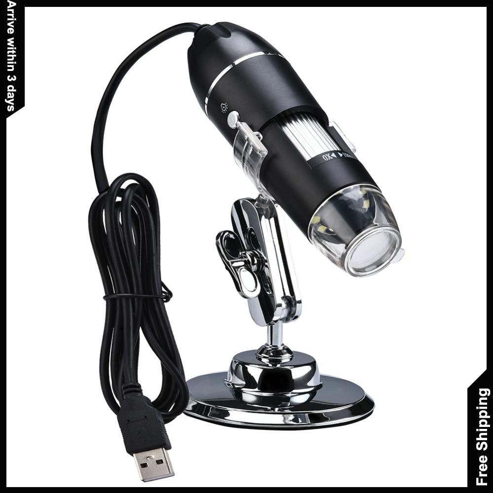 1600x กล้องจุลทรรศน์ดิจิตอลอิเล็กทรอนิกส์แว่นขยายกล้องจุลทรรศน์ USB สําหรับ WIN XP/7/VISTA