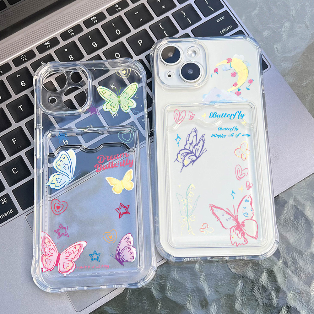 COD กล่องใส่บัตร for เคส Vivo Y15 Y20 Y12S Y21 Y16 Y22S Y12A Y22 Y02 Y33S Y35 Y17 Y12 Y02s 5G เคสซิลิโคนการ์ดผู้ถือ