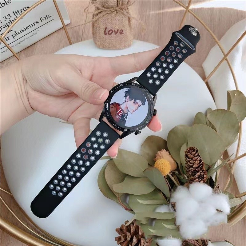 สายนาฬิกาXiaomi watch s1 s1active s1 s2 s3 watch2สองสีcolor2 color1สายชิลิโคนnike 20mm22mm
