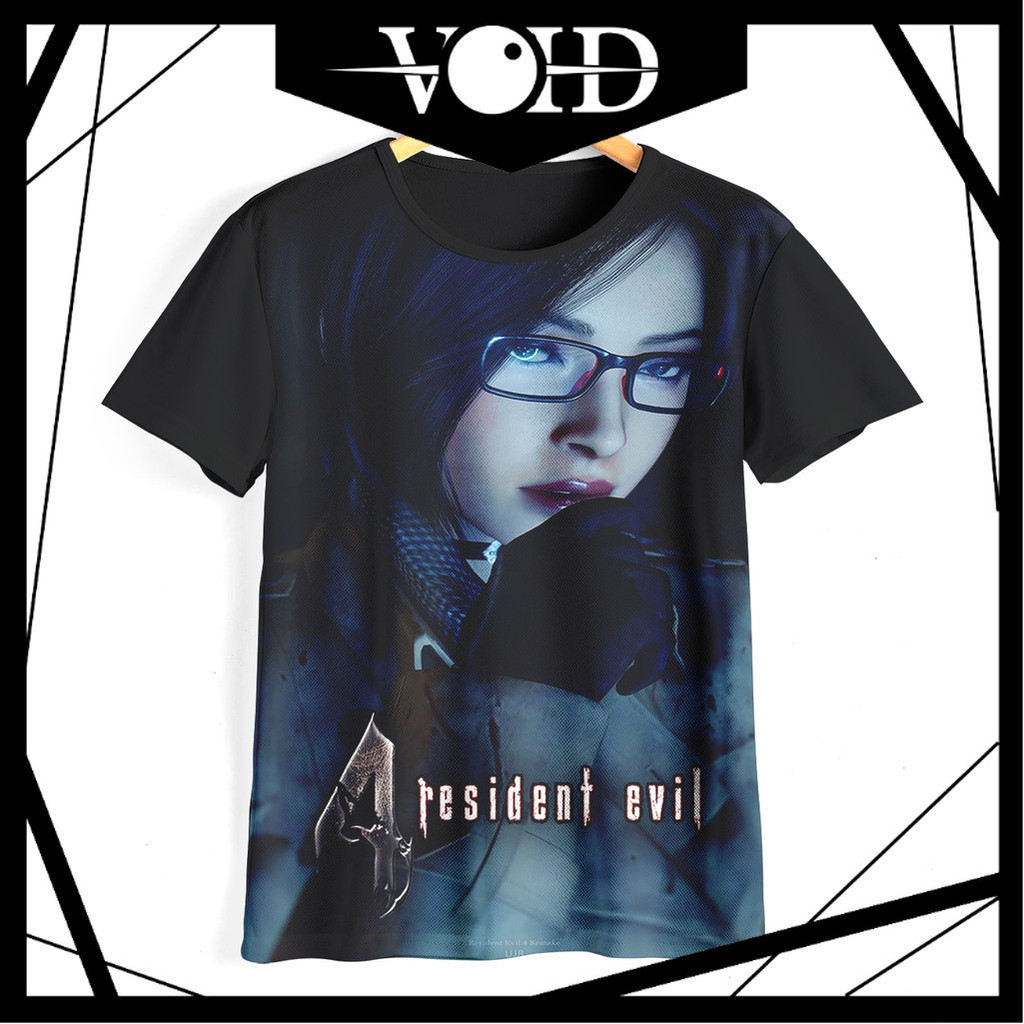 เสื้อยืดเด็ก เสื้อยืดผู้ใหญ่ เกมจัมโบ้ 12RE4 Resident Evil 4 Ada Wong เสื้อผ้าเด็กผู้ใหญ่เสื้อผ้าเกม