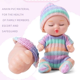 ตุ๊กตานอน ซิลิโคน การเกิดใหม่ ตุ๊กตา บีเจดี ตุ๊กตาจําลองมินิของเล่นเด็กสาวของขวัญ