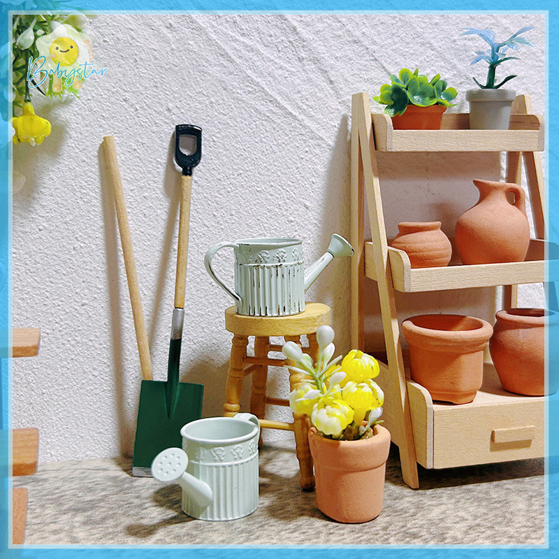 [InthehotT] 1:12 Dollhouse Miniature Alloy บัวรดน้ํา Mini Lace-less Sprinkler Garden Scene Decor ของเล่น DIY บ้านตุ๊กตาอุปกรณ์เสริม [ใหม่]