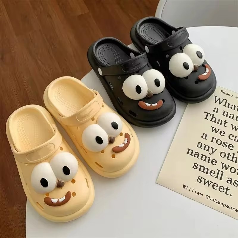 หัวเข็มขัดรองเท้า - DIY รองเท้า Charms อุปกรณ์เสริม - สําหรับ Clogs รองเท้าแตะรองเท้าตกแต่ง - Big Eye Shape Buckle - ตลก, น่ารัก, Y2K, ถอดออกได้