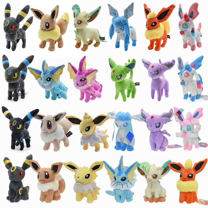 Kawaii Mimikyu Eevee Stuffed Plush Toy Pokemon Evolution Umbreon Flareon Jolteon Glaceon Vaporeon Sy