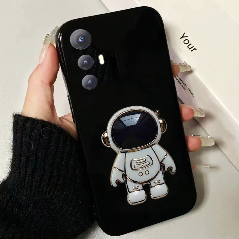 สําหรับ Cubot Max 5 กรณีแฟชั่นการ์ตูนนักบินอวกาศขาตั้งกันฝุ่น Smooth สําหรับ Cubot Max 5 ฝาหลังเคสโท