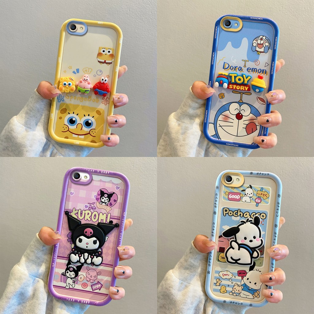 เคส OPPO A83 ซิลิโคนตุ๊กตาป้องกันการวางโทรศัพท์กรณีป้องกัน