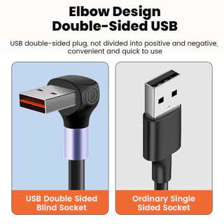 Elough 3 in 1 ข้อศอก USB/Type C Connector รถสั้นฤดูใบไม้ผลิข้อมูลสาย 0.2M ถึง 1M แบบพกพา USB C/Type C ถึง Type C PD สายชาร์จ