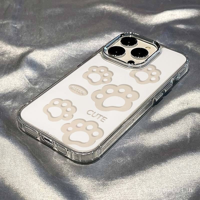 กรงเล็บน่ารักเข้ากันได้กับกล้องเคลือบเงาเคสโทรศัพท์สำหรับ iPhone 7ถึง iPhone 15 Pro Max-แฟชั่นและทนทาน