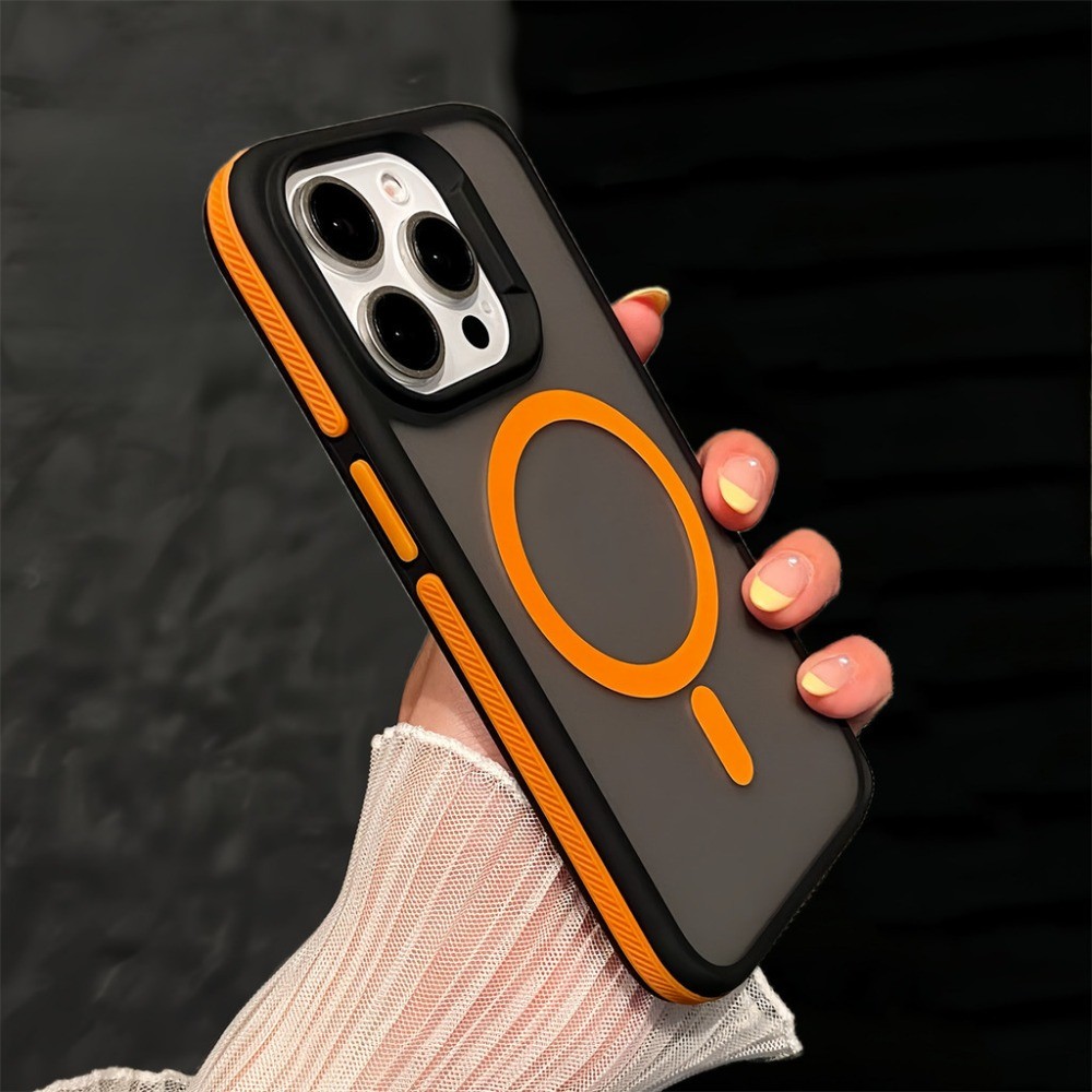 หรูหราเคลือบโปร่งแสงเกราะแม่เหล็กชาร์จเคสโทรศัพท์สําหรับ ไอโฟน 16 มือโปร สูงสุด 11 12 13 14 15 มือโปร สูงสุด บวก ปลอกแข็ง 2 ใน 1 กรอบที่มีสีสันกันกระแทกฝา