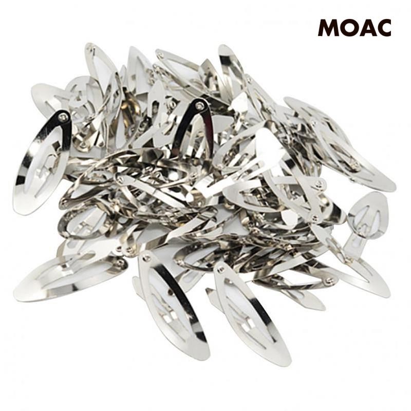 [ กิ๊บติดผมโลหะหนา 50 ชิ้น Barrette Bulk สําหรับ DIY Bow คละไซส์