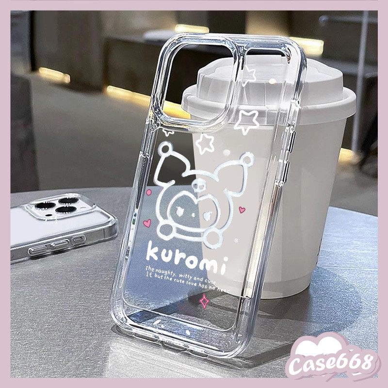 คุโรมิซอฟท์น่ารัก เคสiPhone 11 13 15 Pro Max 7Plus XR X XS Max 12 14 Pro Max 8 7 14 15 Plus SE 2020
