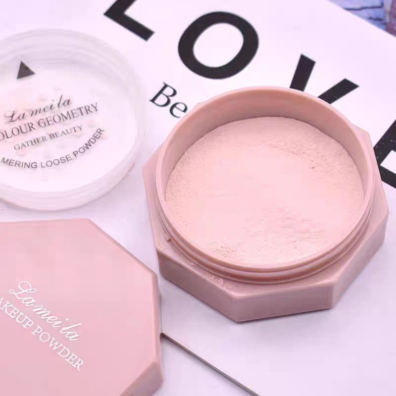 แป้งฝุ่นเนื้อเนียนละเอียด คุมมัน ปกปิดรูขุมขน กันน้ำ กันเหงื่อ Lameila Loose Powder Oil Control-733