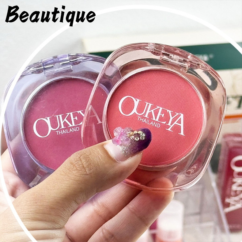 BEAUTIQUE บลัชออนเนื้อฝุ่น สีชัด ติดทน เบอร์พิเศษเปลี่ยนสีตามอุณหภูมิ แก้มเนียนสวยดูอ่อนเยาว์
