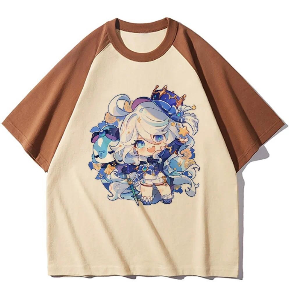 Furina Tee ผู้หญิงตลกเสื้อยืดหญิง 2000s เสื้อผ้าตลก