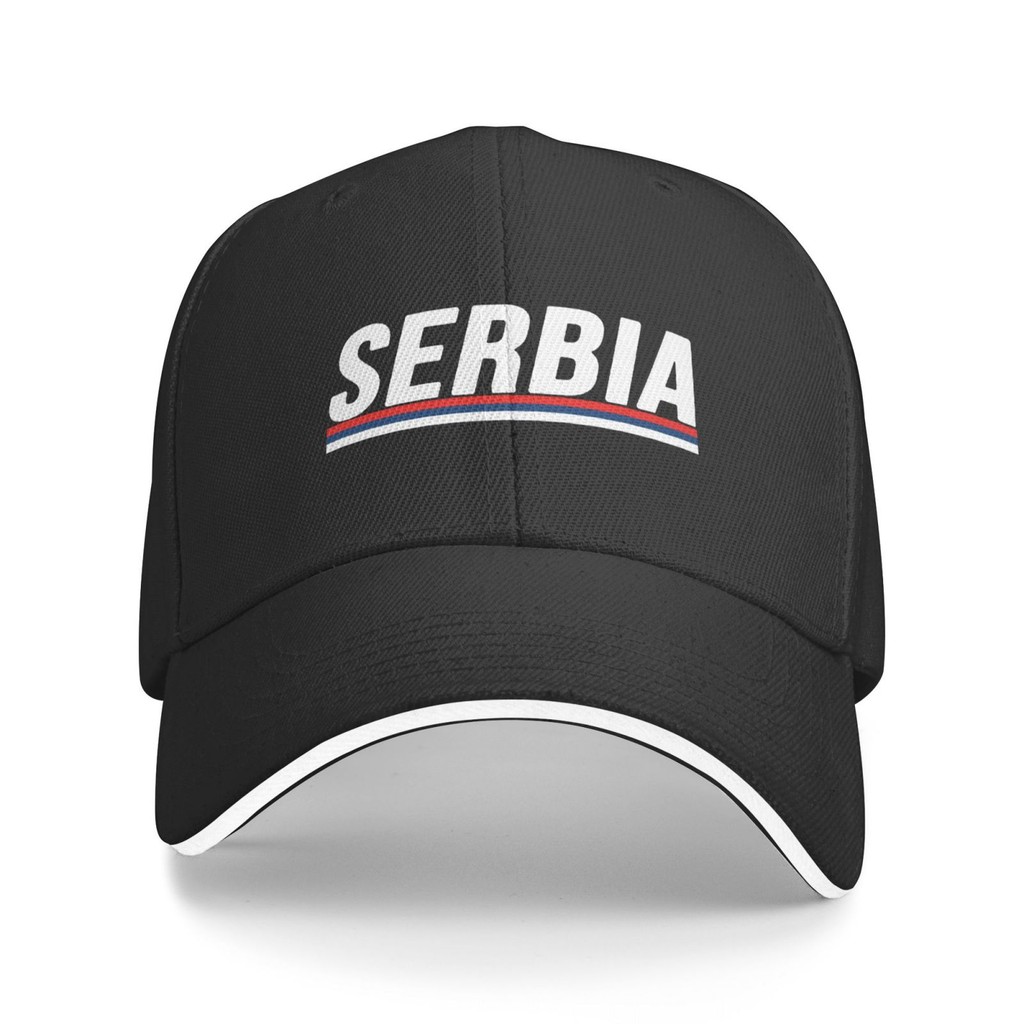 แฟชั่น หมวกเบสบอลผ้าฝ้าย 100% Serbia IM Serbian I Love Srbija Flag