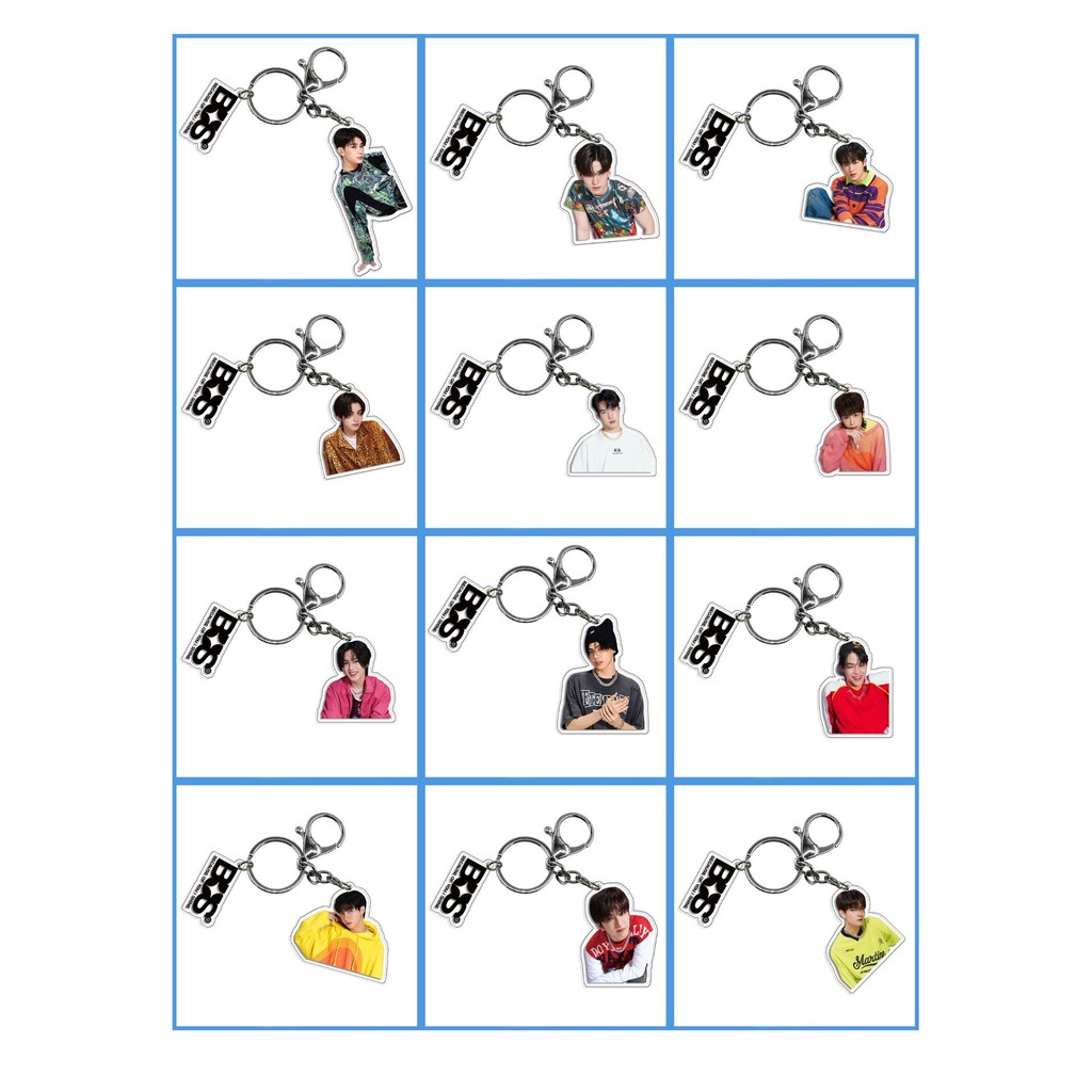 4Eve BUS DICE Acrylic Key Chain Thai idol group Transparent Keyring Hanging Up Keychain TPOP key ring Ready Stock SX