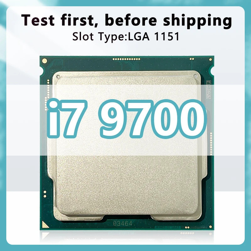 Core i7-9700 CPU 8 cores 8 เธรด 3.0GHz 12MB 65W 9th Generation โปรเซสเซอร์ LGA1151 สําหรับ H370 Z390