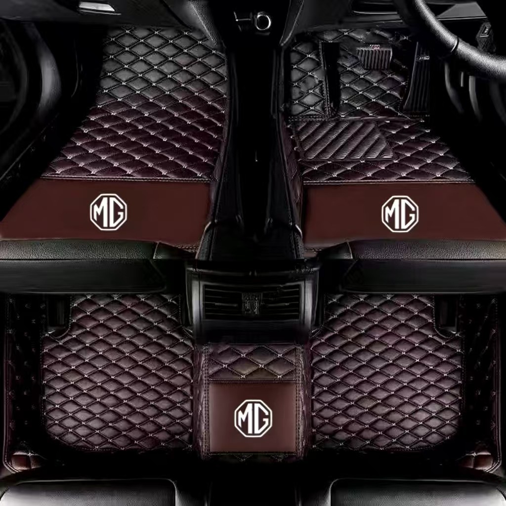 Custom MG HS,MG3,MG3 SW,MG4,MG5,MG6,MG GS,MG7,S5 EV พรมปูพื้นรถยนต์ พรมรถยนต์ ขวามือขับรถหนังกันน้ํา ราคา ถูกที่สุด ดีลบีเคเค แกลเลอรีภาพที่ 4