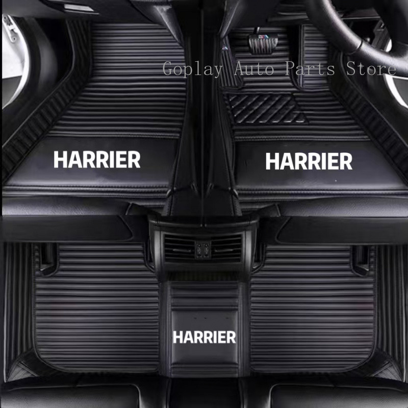 {TOYOTA}Toyota Harrier ACU30,Harrier XU60,Harrier XU80 ขวามือไดรฟ์ที่กําหนดเองเสื่อรถพรมหนังกันน้ําร