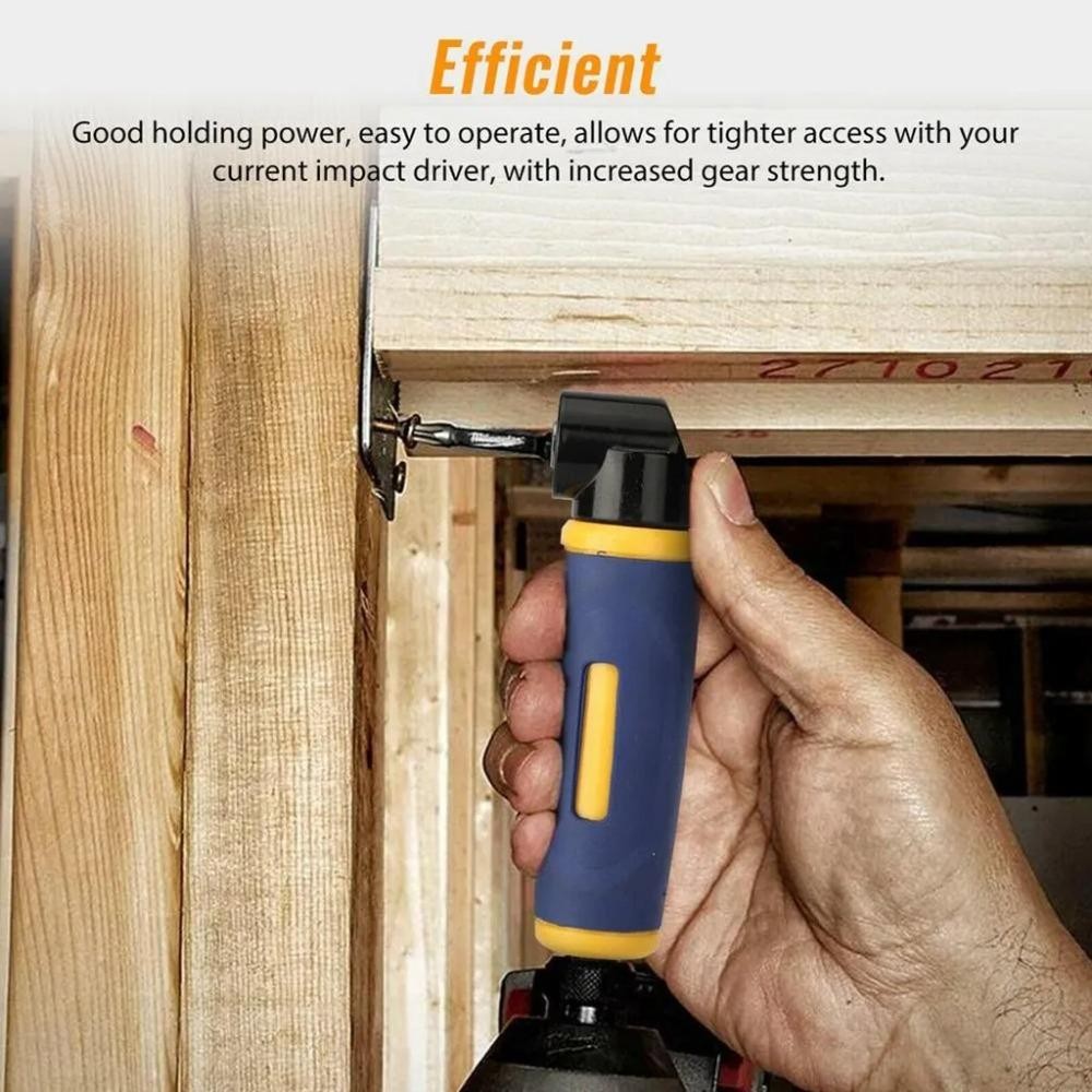 BREEZE อะแดปเตอร์สว่านมุมขวา, สกรูขยายมุมขวาสีน้ําเงินอเนกประสงค์, โลหะ 90 องศาเครื่องมือไฟฟ้าเจาะเครื่องมือสิ่งที่แนบมา - รูปที่ 4