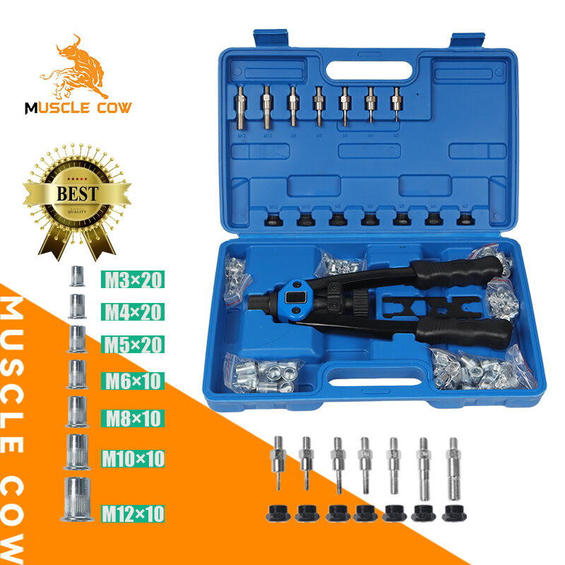 MUSCLE COW รีเวทนัท นัทรีเวท น๊อตรีเวท Heavy Duty NUT Rivet Riveter Rivnut Nutsert ขนาด M3 - M12