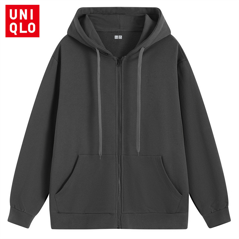 UNIQLO ยูนิโคล่ เสื้อแจ็คเก็ตคาร์ดิแกนผู้ชายนุ่มเนียนพร้อมแจ็คเก็ตลําลองมีฮู้ด