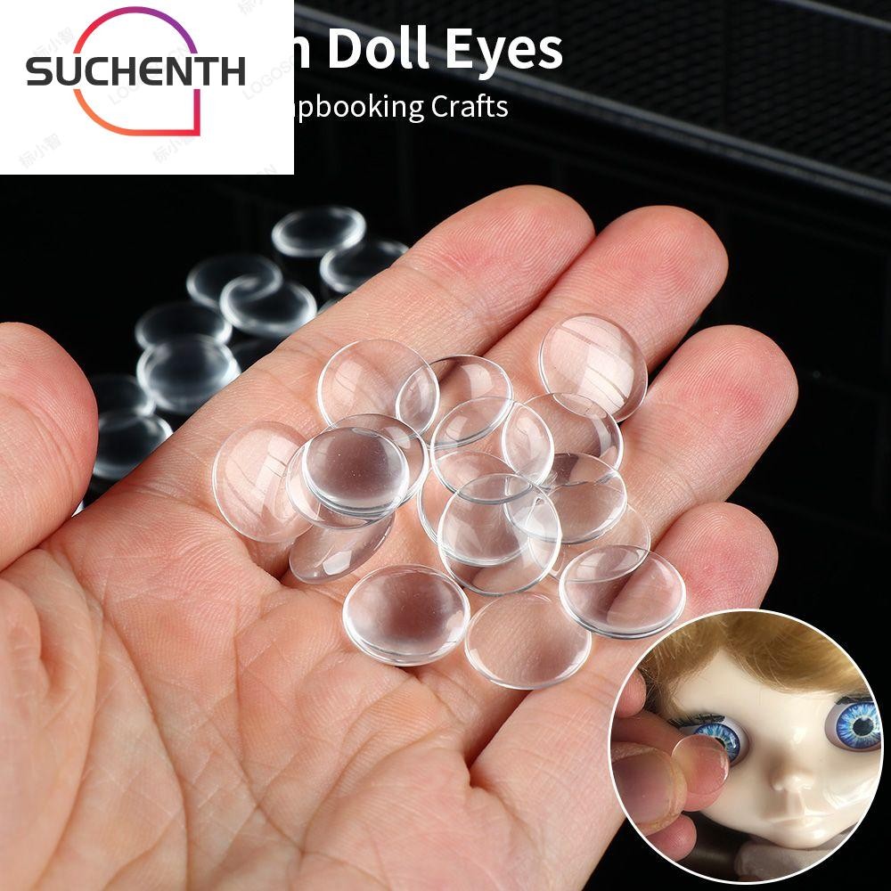 Suchenchen ชิปตาแก้ว DIY ของเล่น ผ้าปิดตาตุ๊กตา อุปกรณ์เสริมลูกตาตุ๊กตา
