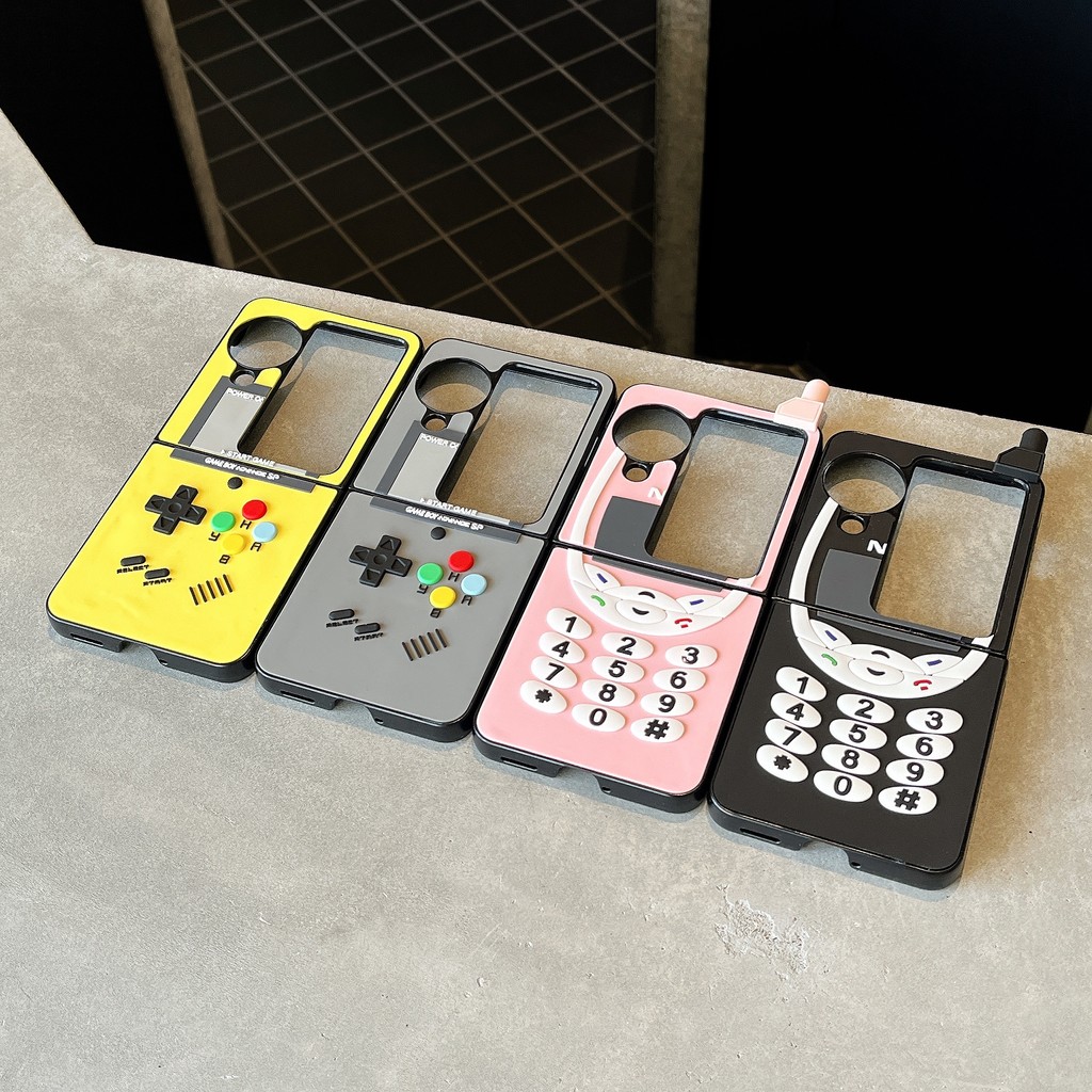 Oppo Find N3 Flip 5Gกรณีน่ารักNokiaเกมคอนโซลกรณีOppoค้นหาN2 Flip Hardกันกระแทกโทรศัพท์ความคิดสร้างสรรค์กรณีปก
