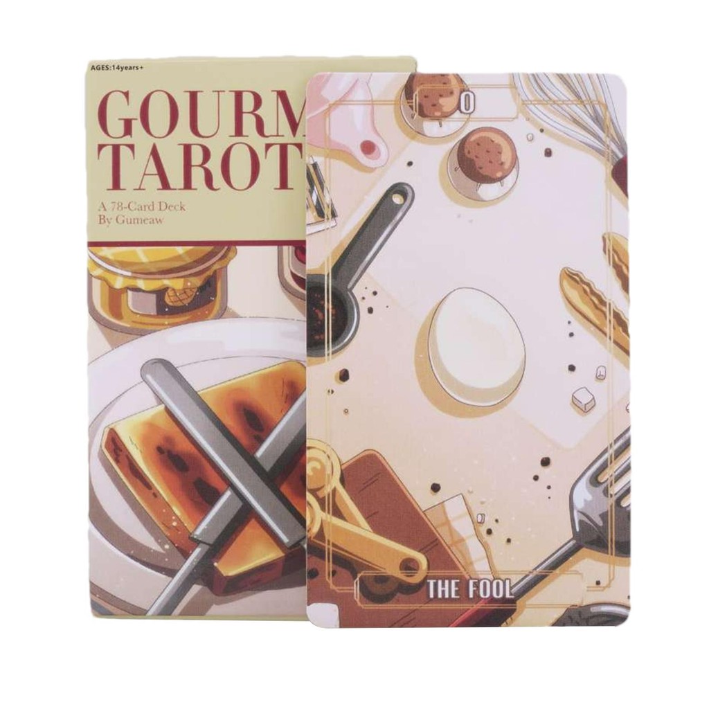 Gourmet Tarot Cards Deck Fortune Telling Game 78 Cards Deck Board Table Games Tarot Oracle Decks verasat